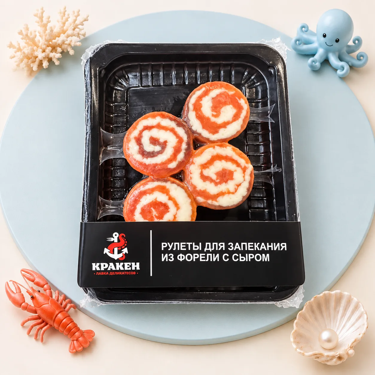 Рулеты для запекания из форели с сыром